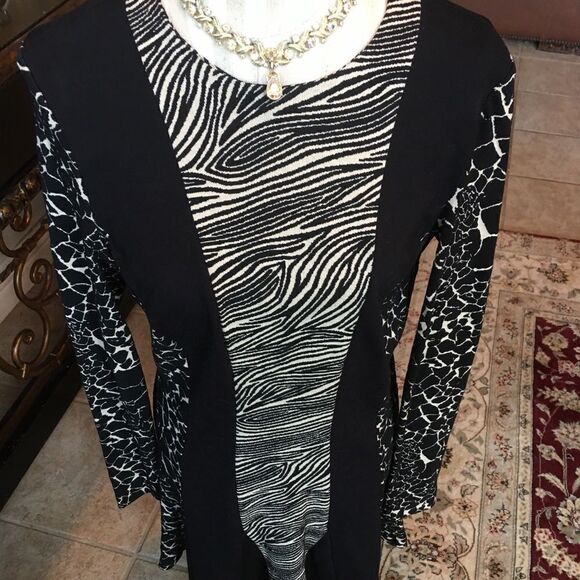 👗 🦓 - NICOLE MILLER Animal Sexy Dress! - Picture 1 of 8